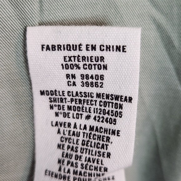 Theory Men’s Casual Lightweight Plain Button Down Shirt Size Large - Picture 3 of 4